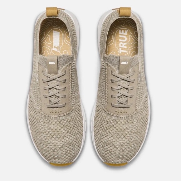 TRUE Linkswear All Day Knit II Cobblestone Spikeless Golf Shoes - Picture 2 of 11